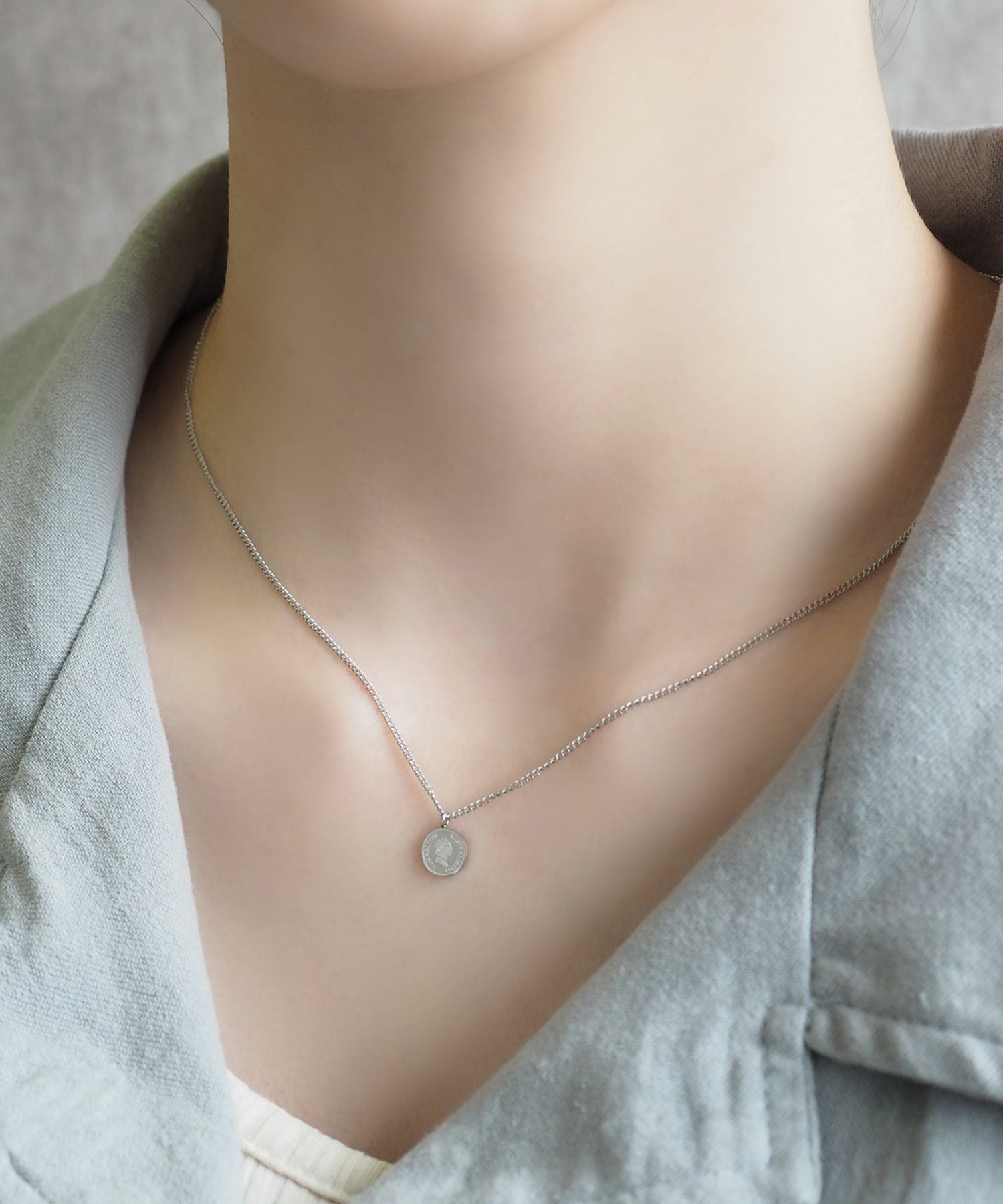 コインステンレスプチペンダント