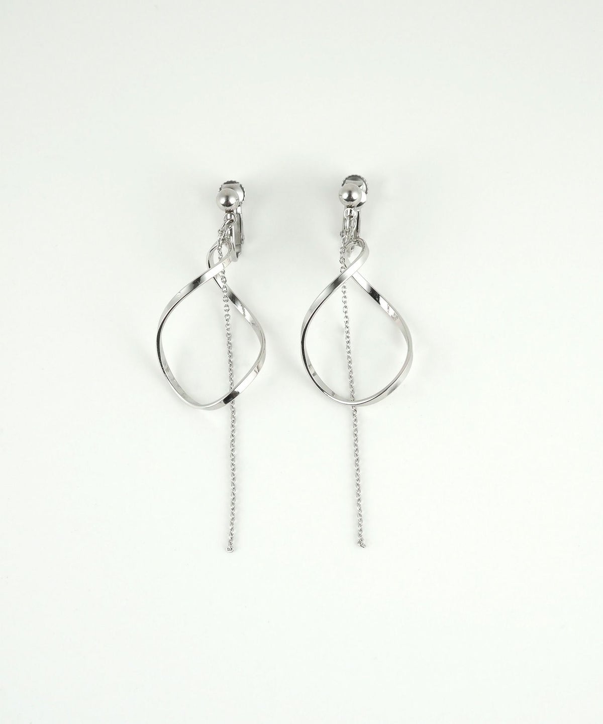 スパイラルメタルチェーンステンレスイヤリング