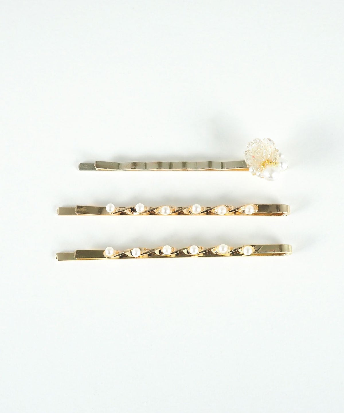 ローズパールヘアピン3Pセット