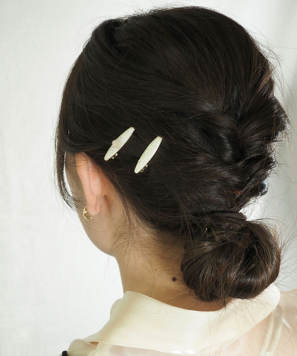 ローズパールエポミニヘアクリップ3Pセット