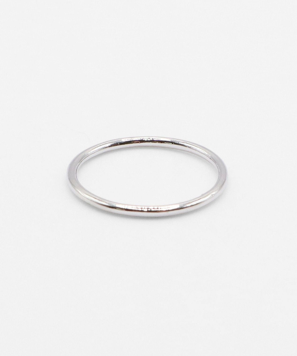 バイカラーシンプルストーンセットリング