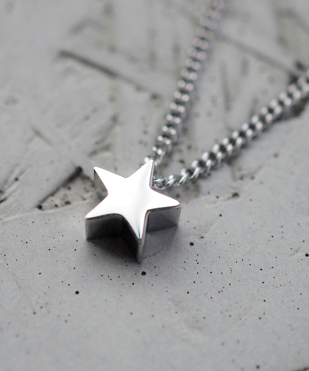 フラットスターステンレスプチペンダント