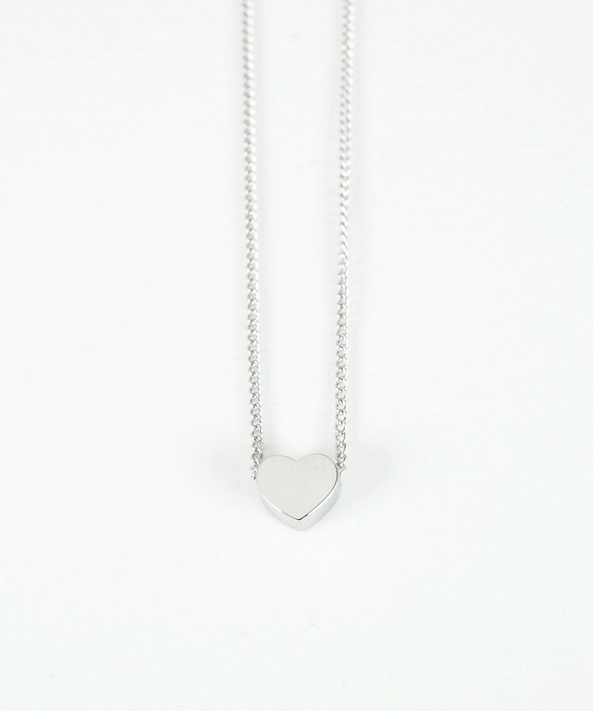 フラットハートステンレスプチペンダント