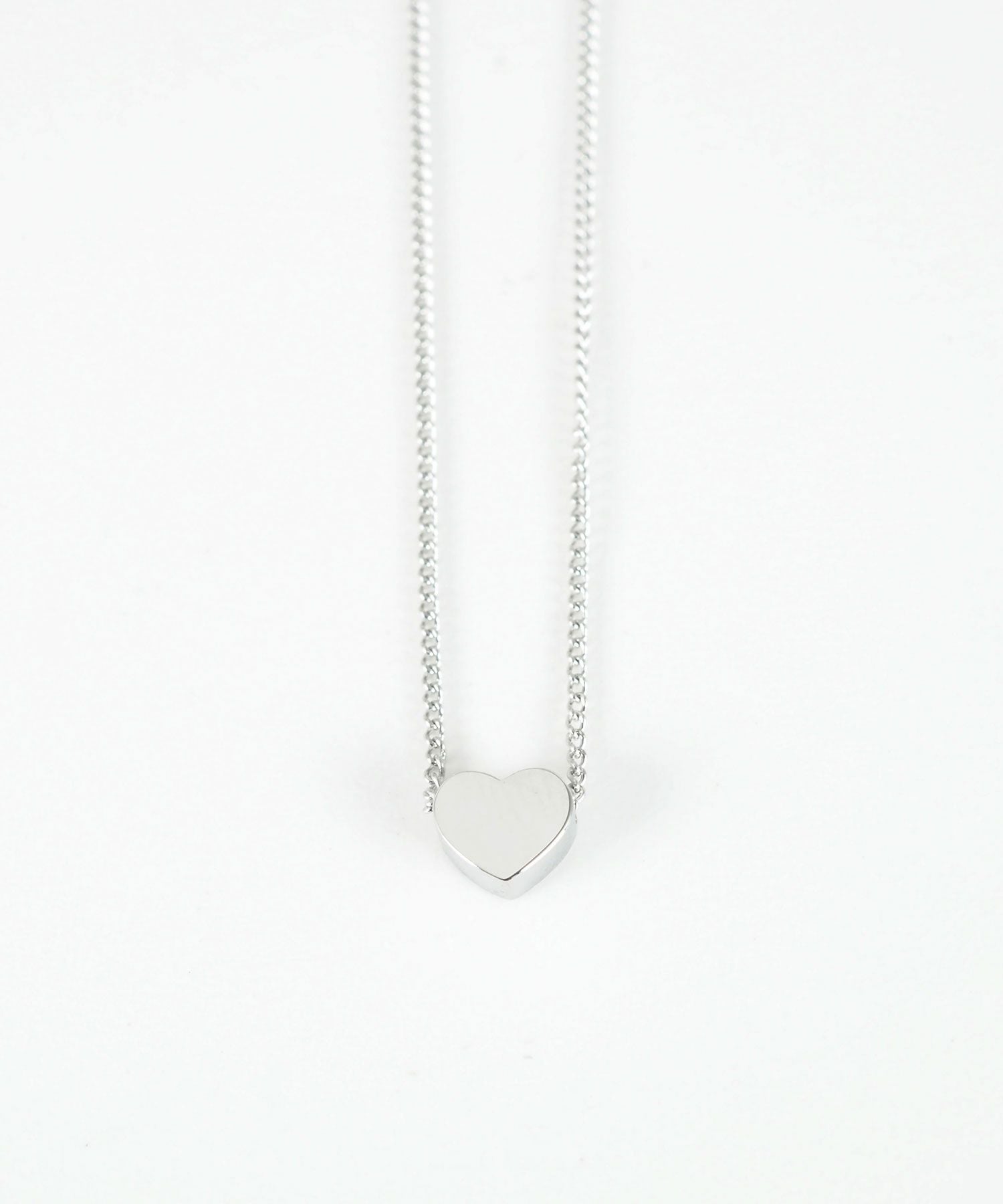 フラットハートステンレスプチペンダント