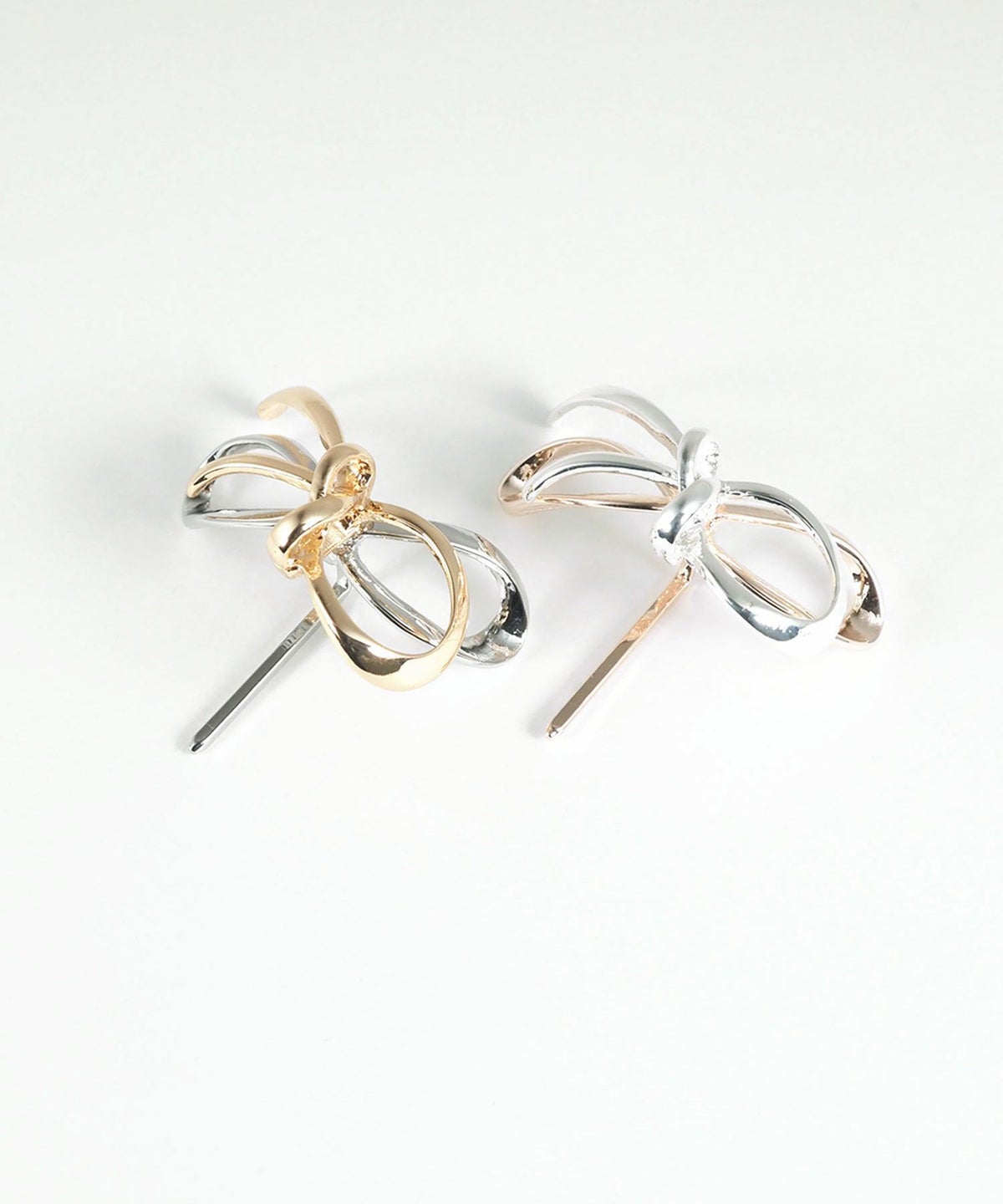 バイカラーメタルリボンポニーフック