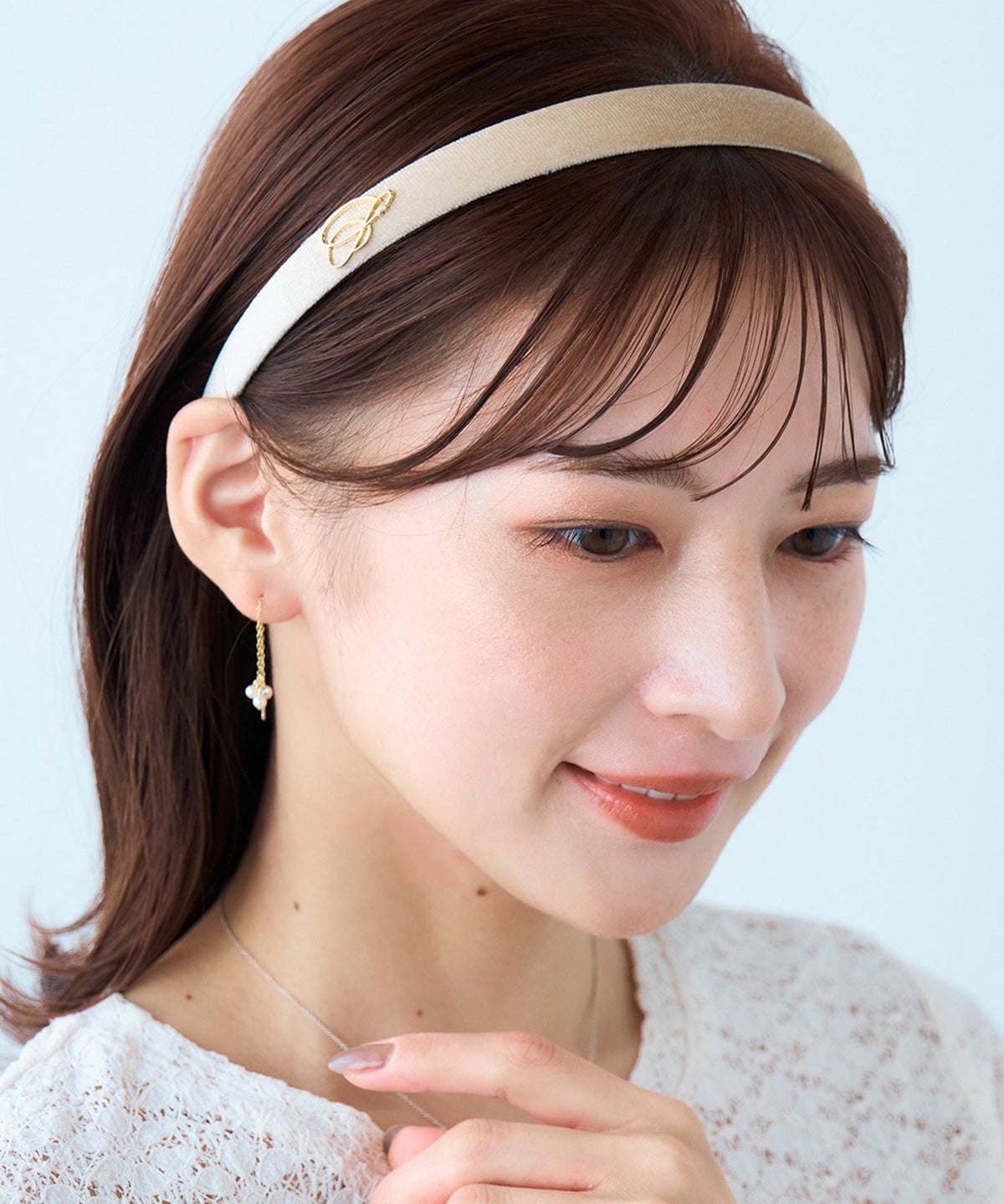 ベロアメタルポイントカチューシャ