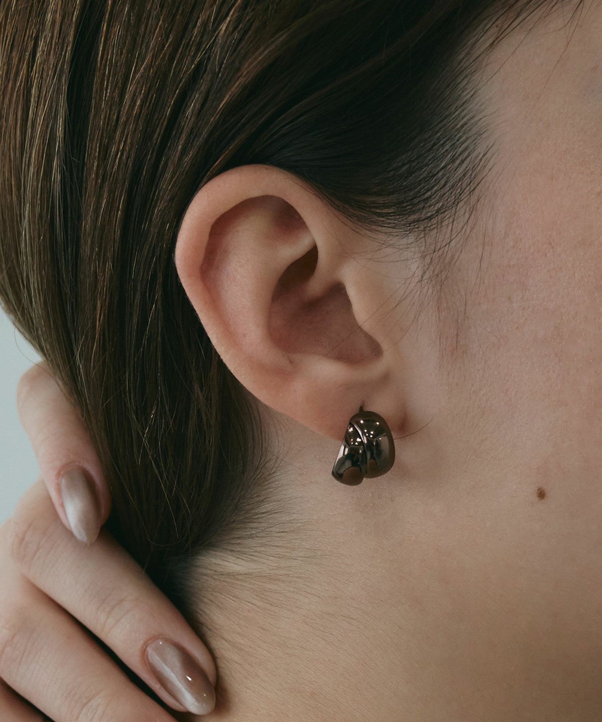 クロスラインチタンポストピアス