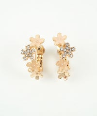 ４連フラワーIMFスプリングイヤリング