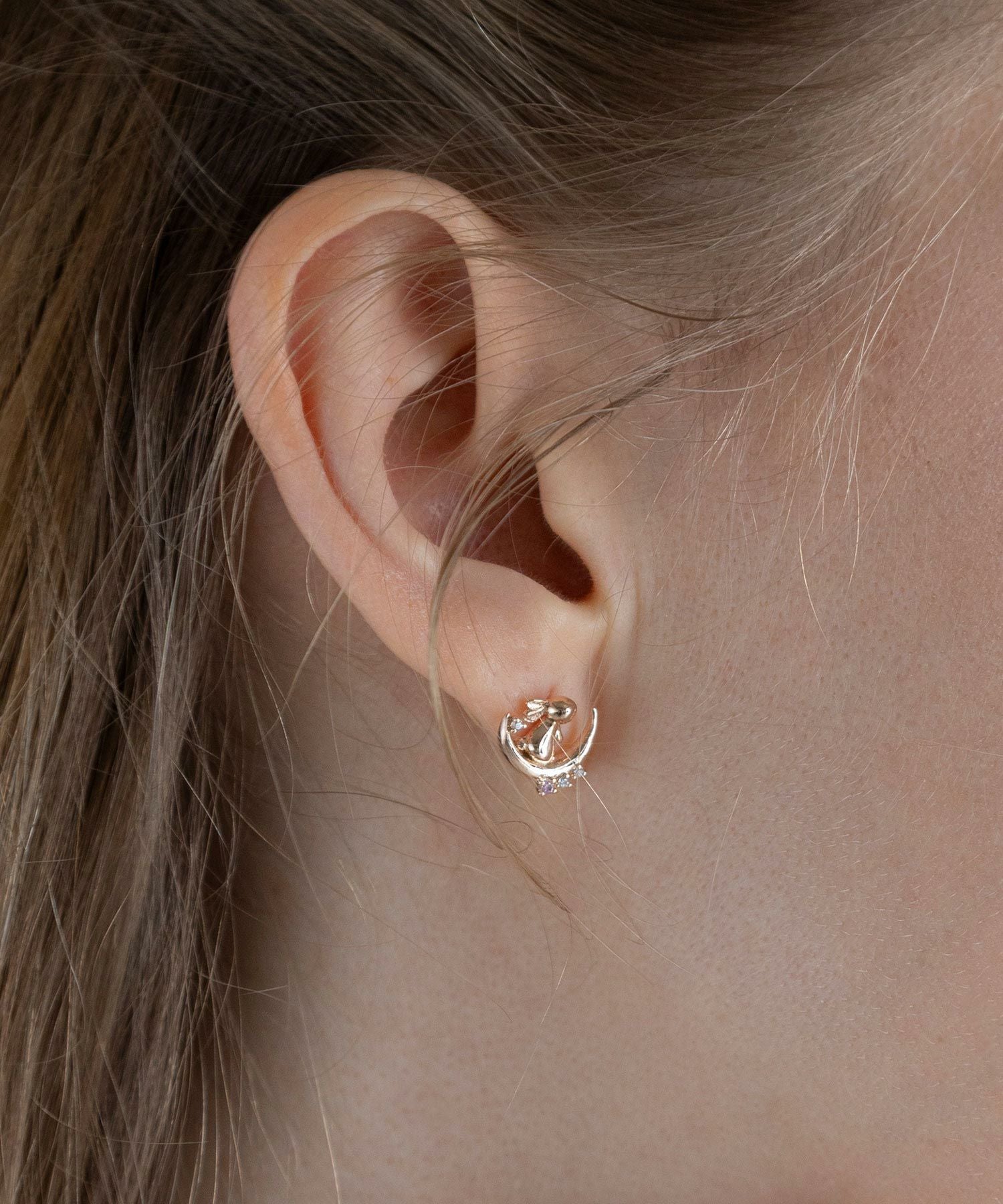 ルナラビットチタンポストピアス【MUK shady sophy】 | 【公式】MUK