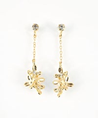 キンモクセイチェーンチタンポストピアス【MUK shady sophy】