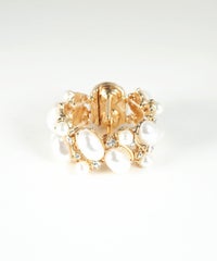 オーバルパールビジューミニへアリエル