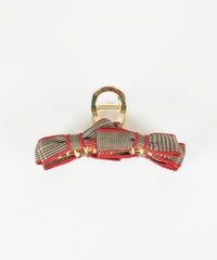 フチライングレンチェックバンスクリップ