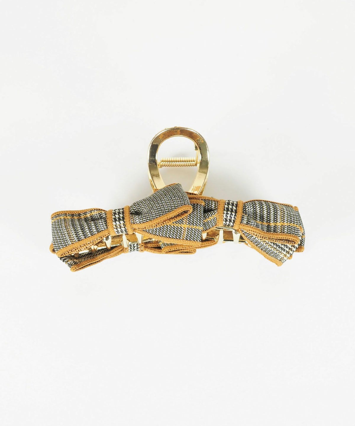 フチライングレンチェックバンスクリップ