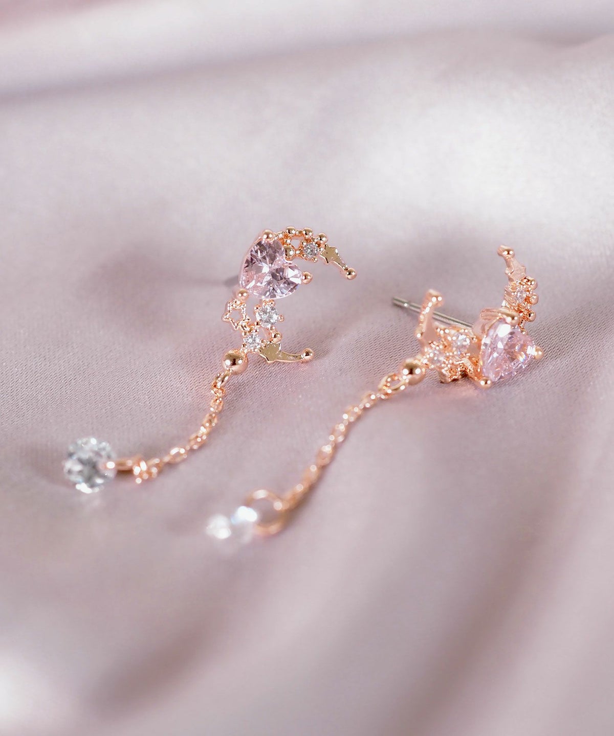 ルナハートチェーンピアス【Stella Aura】