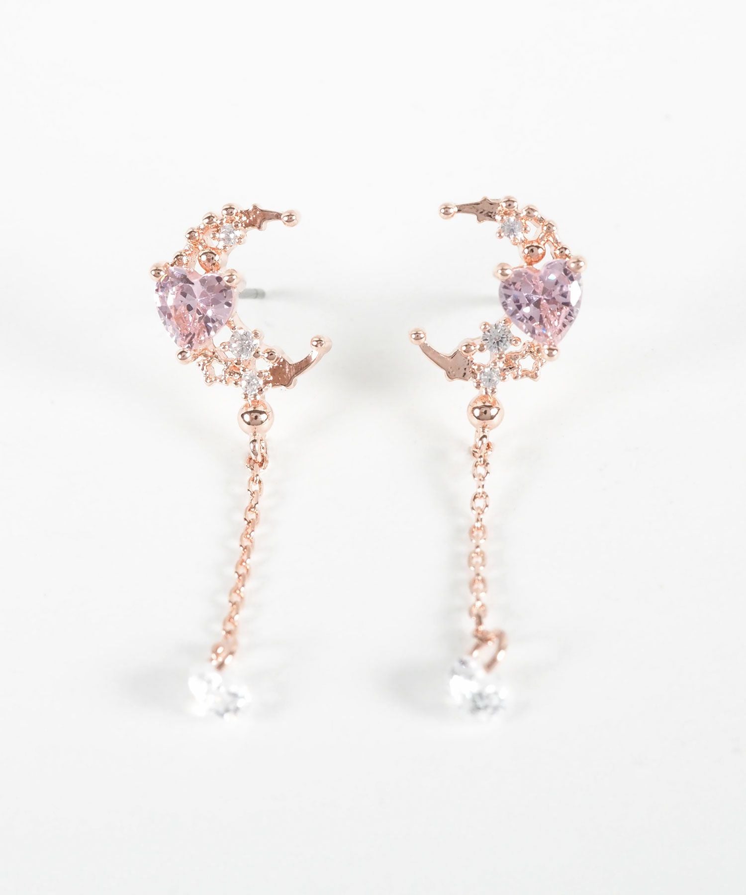 ルナハートチェーンピアス【Stella Aura】