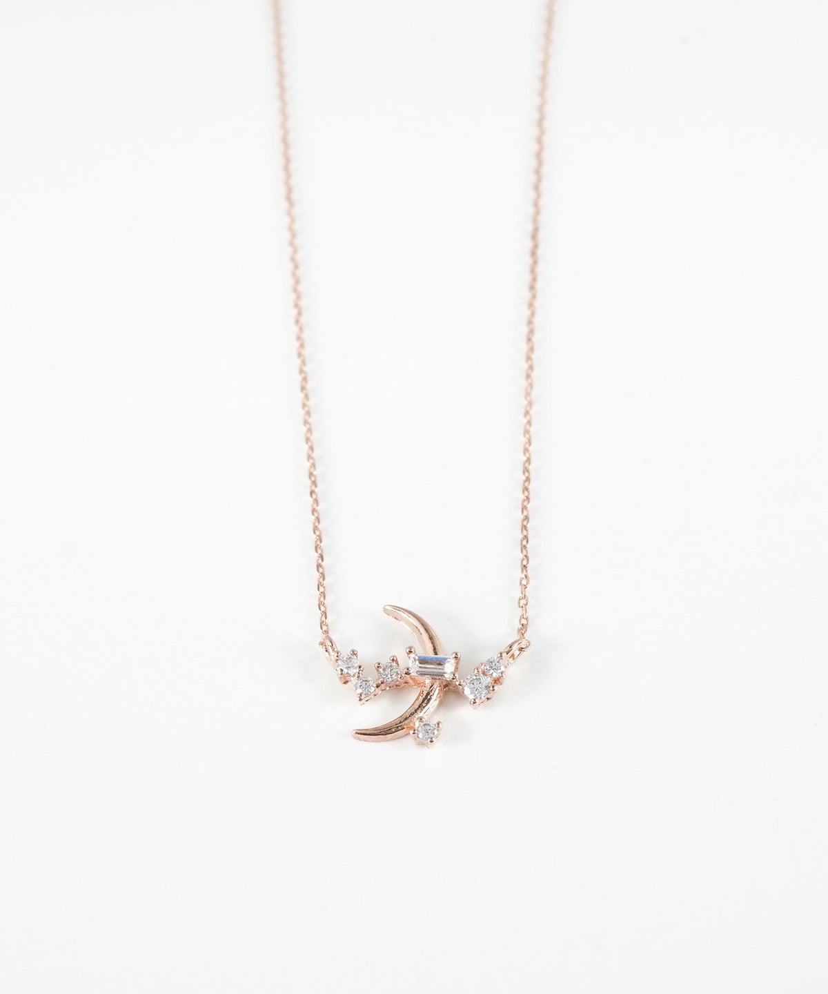 キュービックムーンネックレス【Stella Aura】