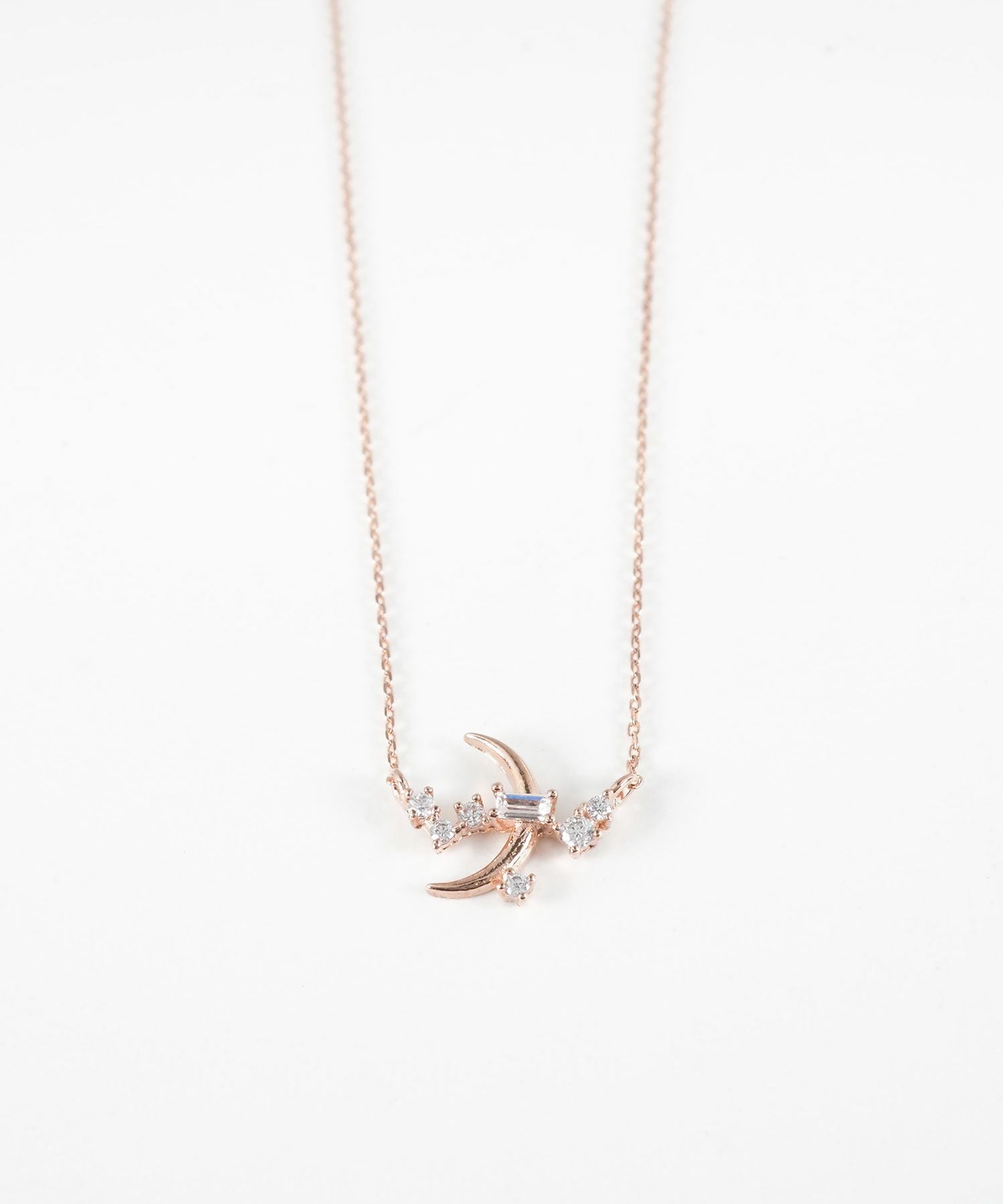 キュービックムーンネックレス【Stella Aura】