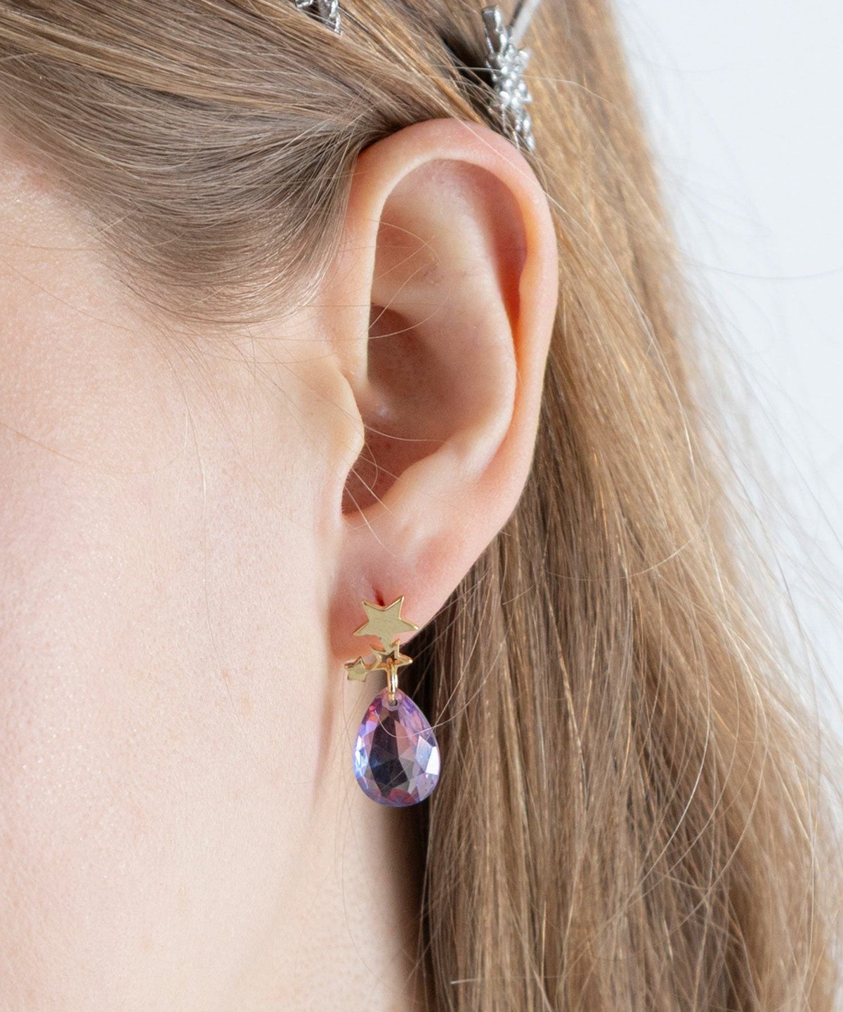 スターオーロラドロップピアス【Stella Aura】