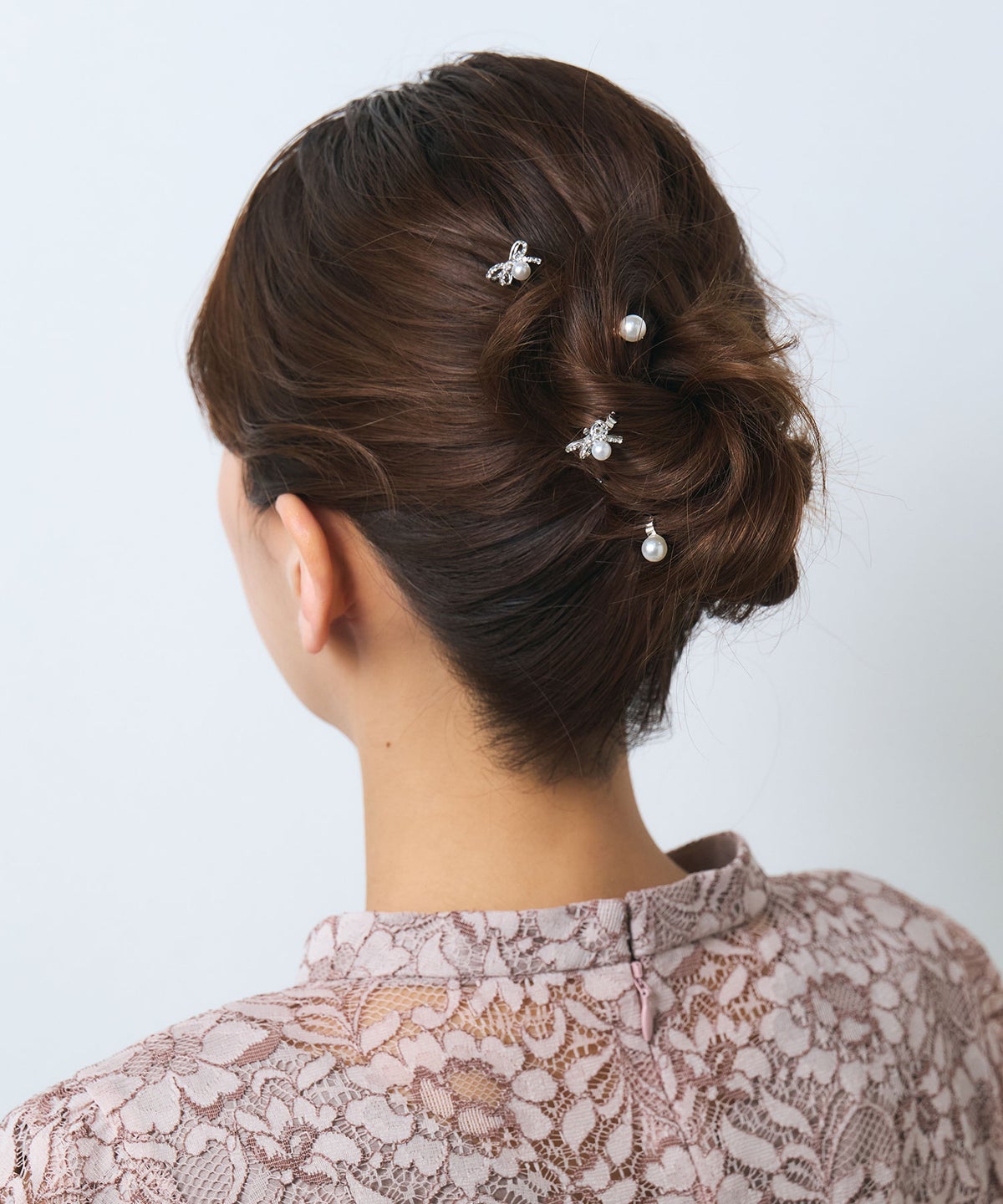 リボンパールヘアビジューセット