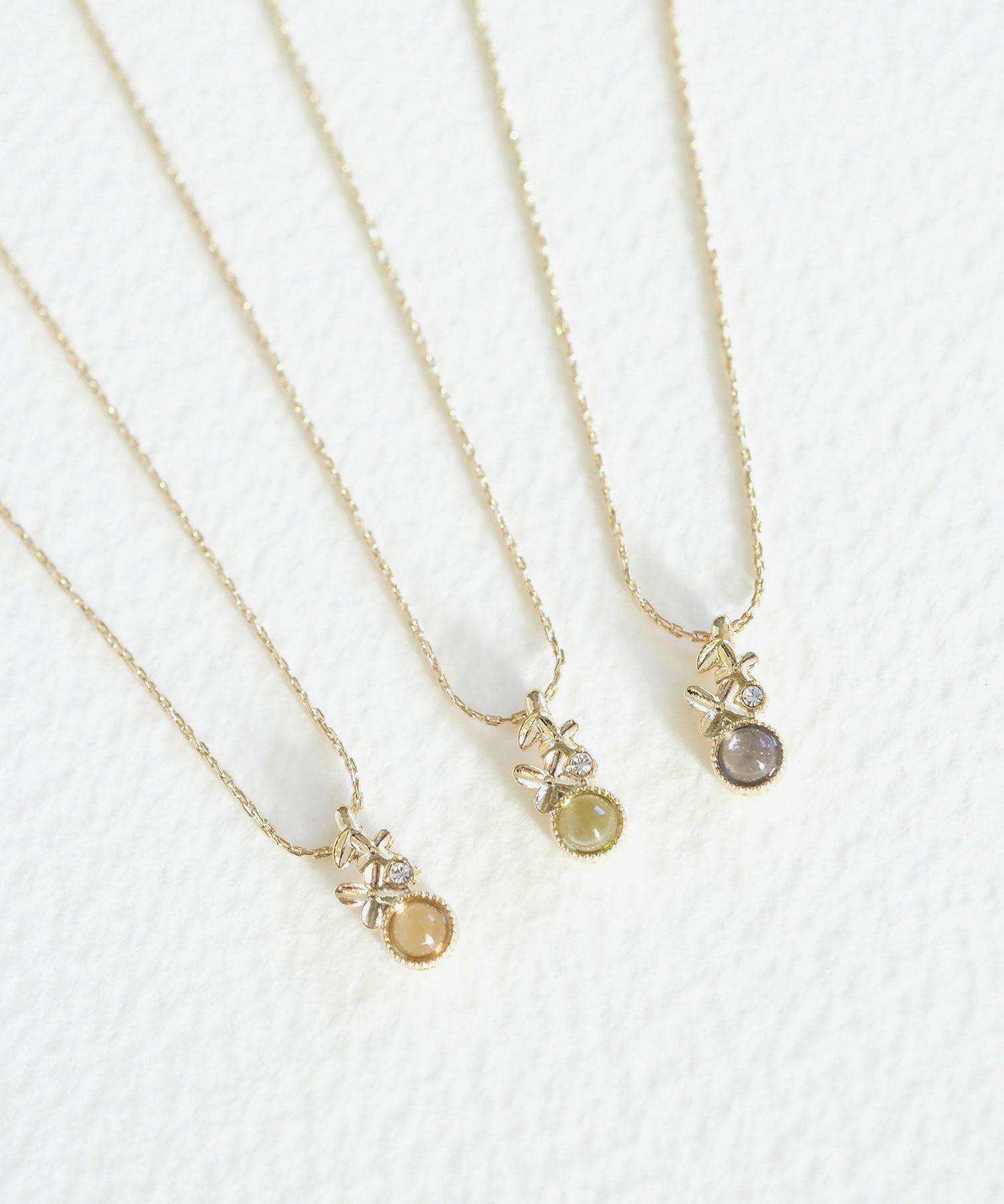 ナチュラルストーンキンモクセイネックレス【MUK Dreamy stone】