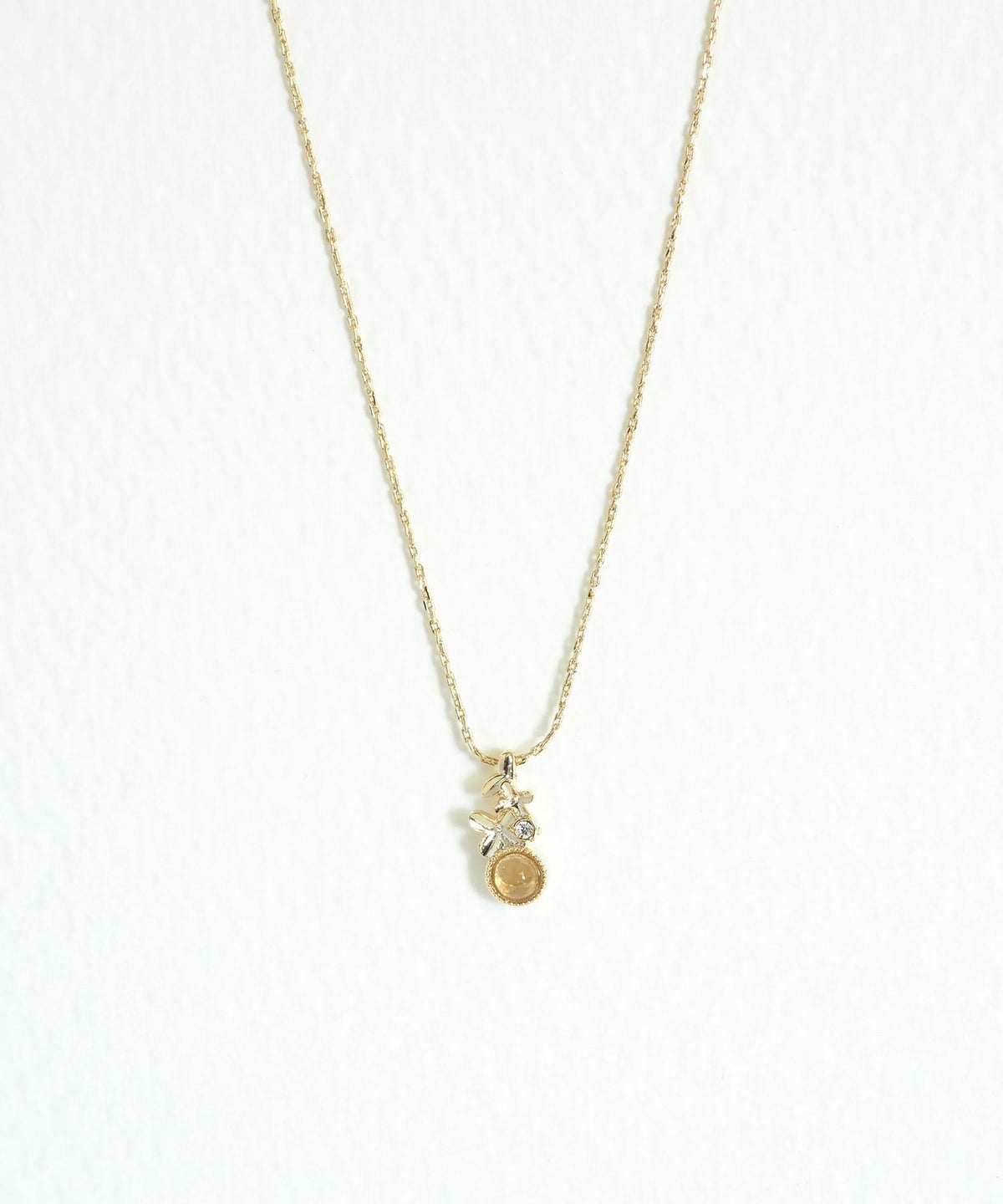 ナチュラルストーンキンモクセイネックレス【MUK Dreamy stone】