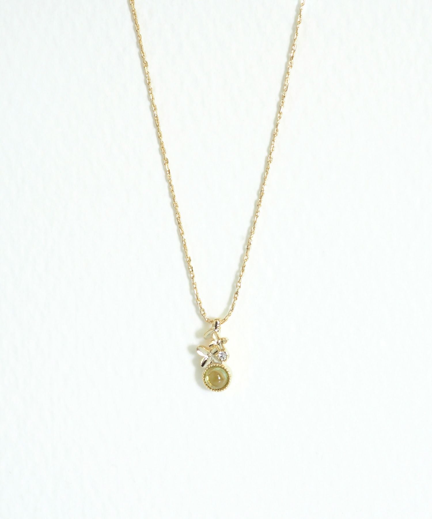 ナチュラルストーンキンモクセイネックレス【MUK Dreamy stone】