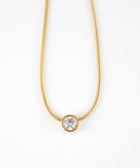 ジルコニアポイントスネークネックレス