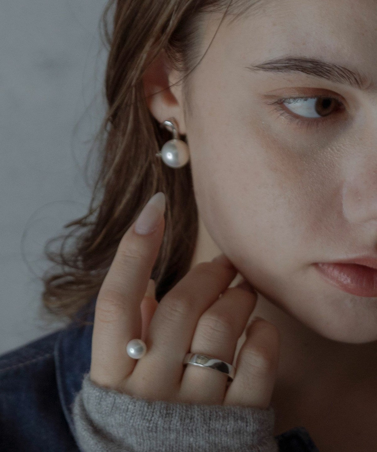 ポリッシュパールダブルリング