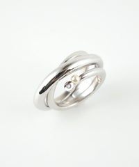 シェルパールジルコニアメタルボリュームリング