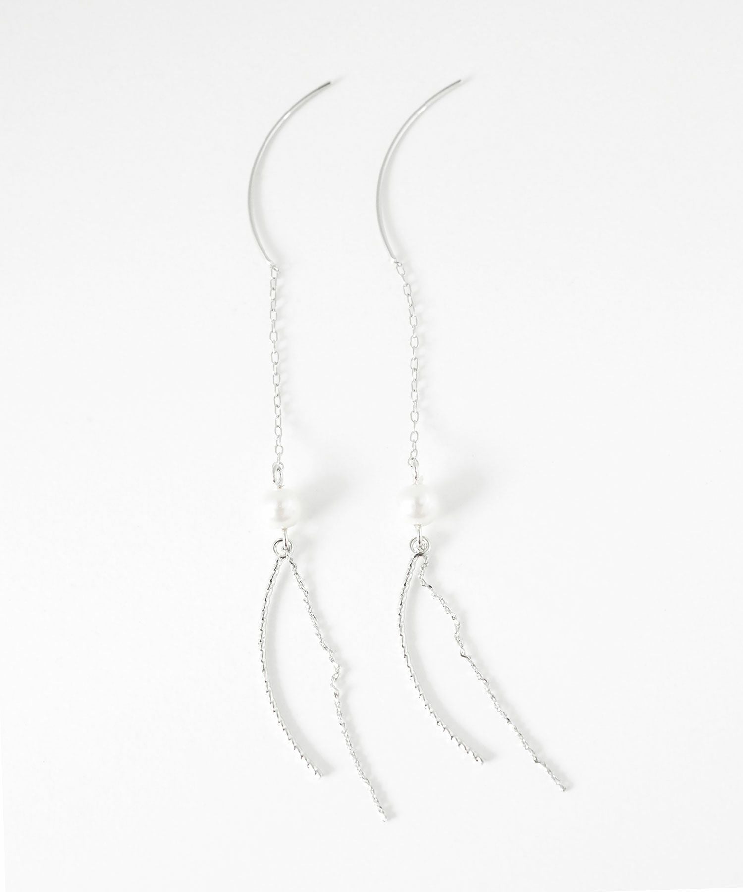 シャイニーラインパールアメリカンピアス