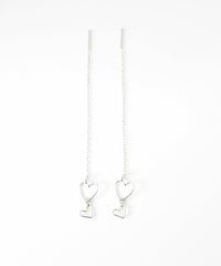 ダブルハートフレームアメリカンピアス