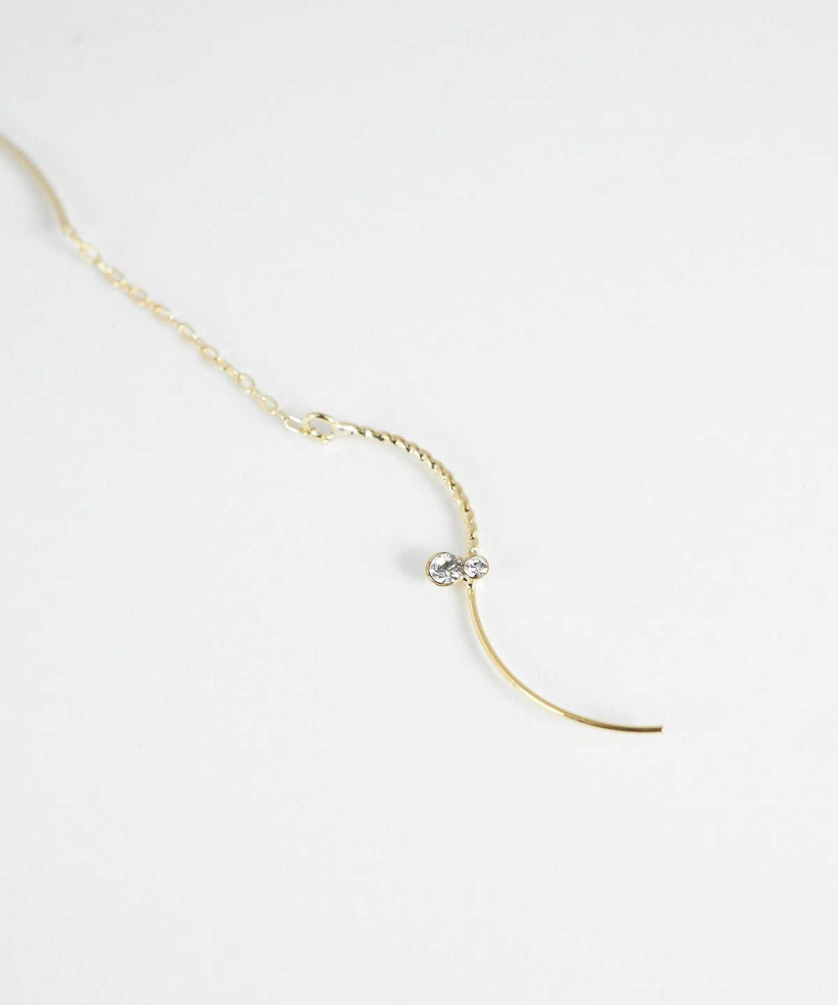 ビジューウェーブラインアメリカンピアス