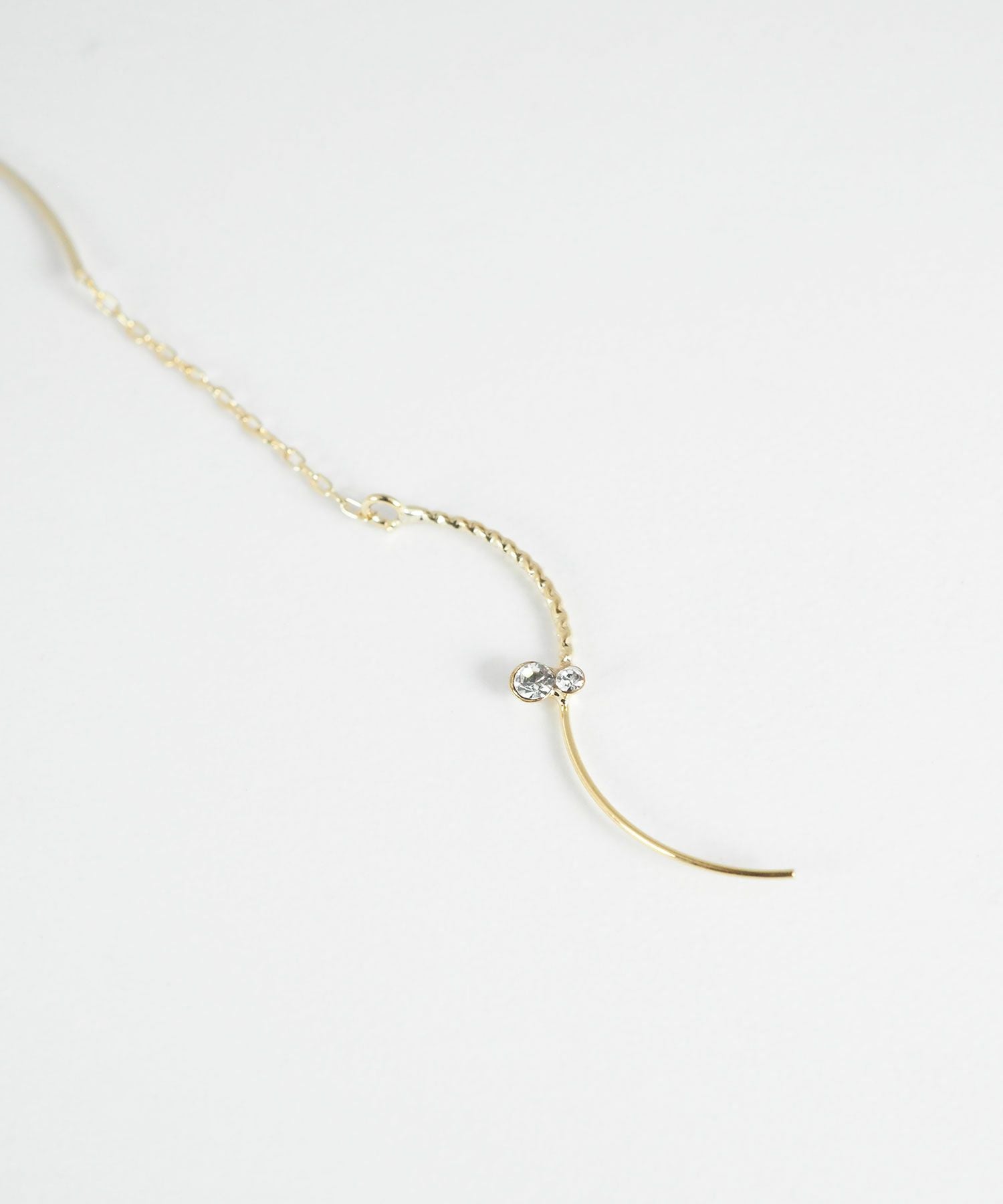 ビジューウェーブラインアメリカンピアス