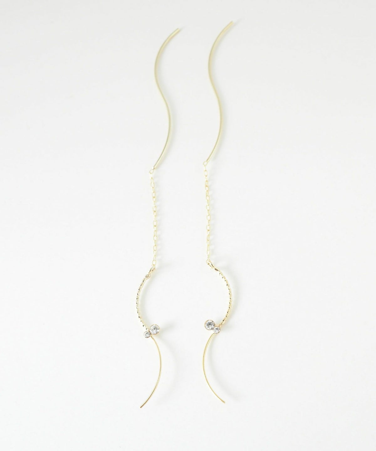 ビジューウェーブラインアメリカンピアス