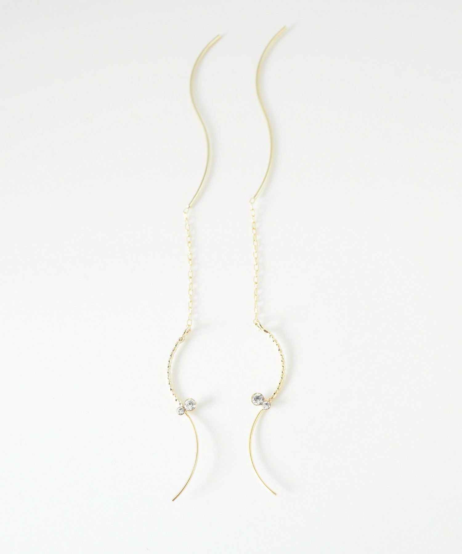 ビジューウェーブラインアメリカンピアス