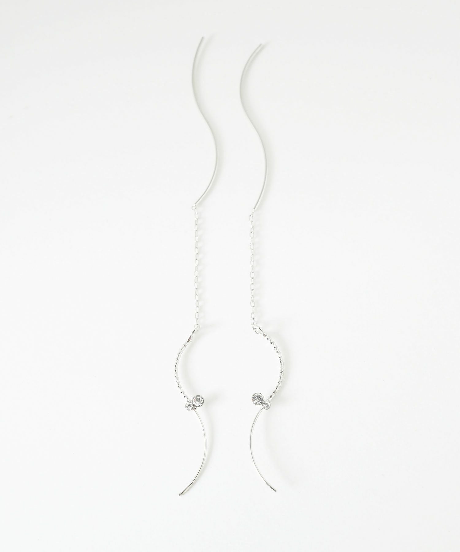 ビジューウェーブラインアメリカンピアス