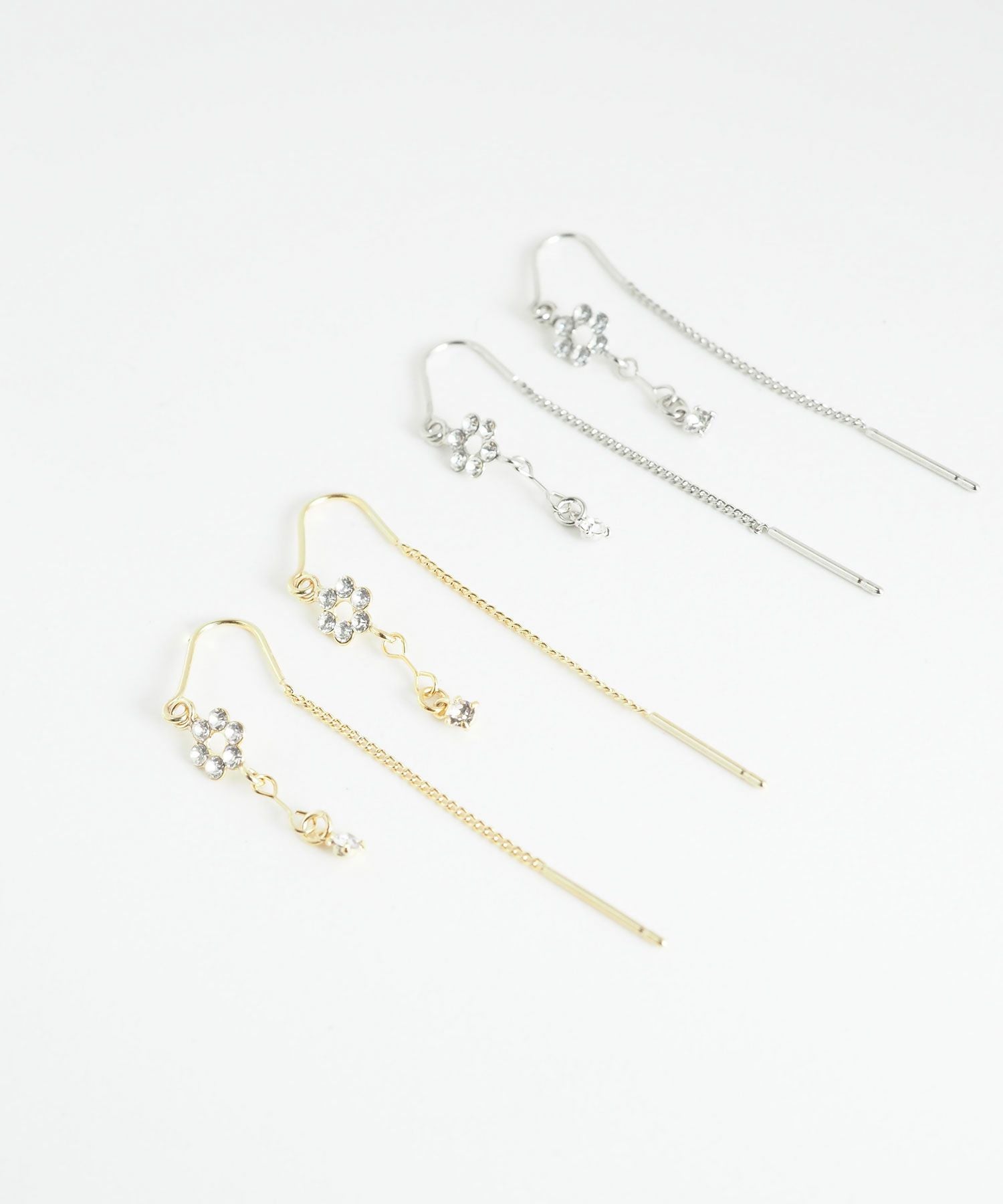 フラワービジューアメリカンピアス