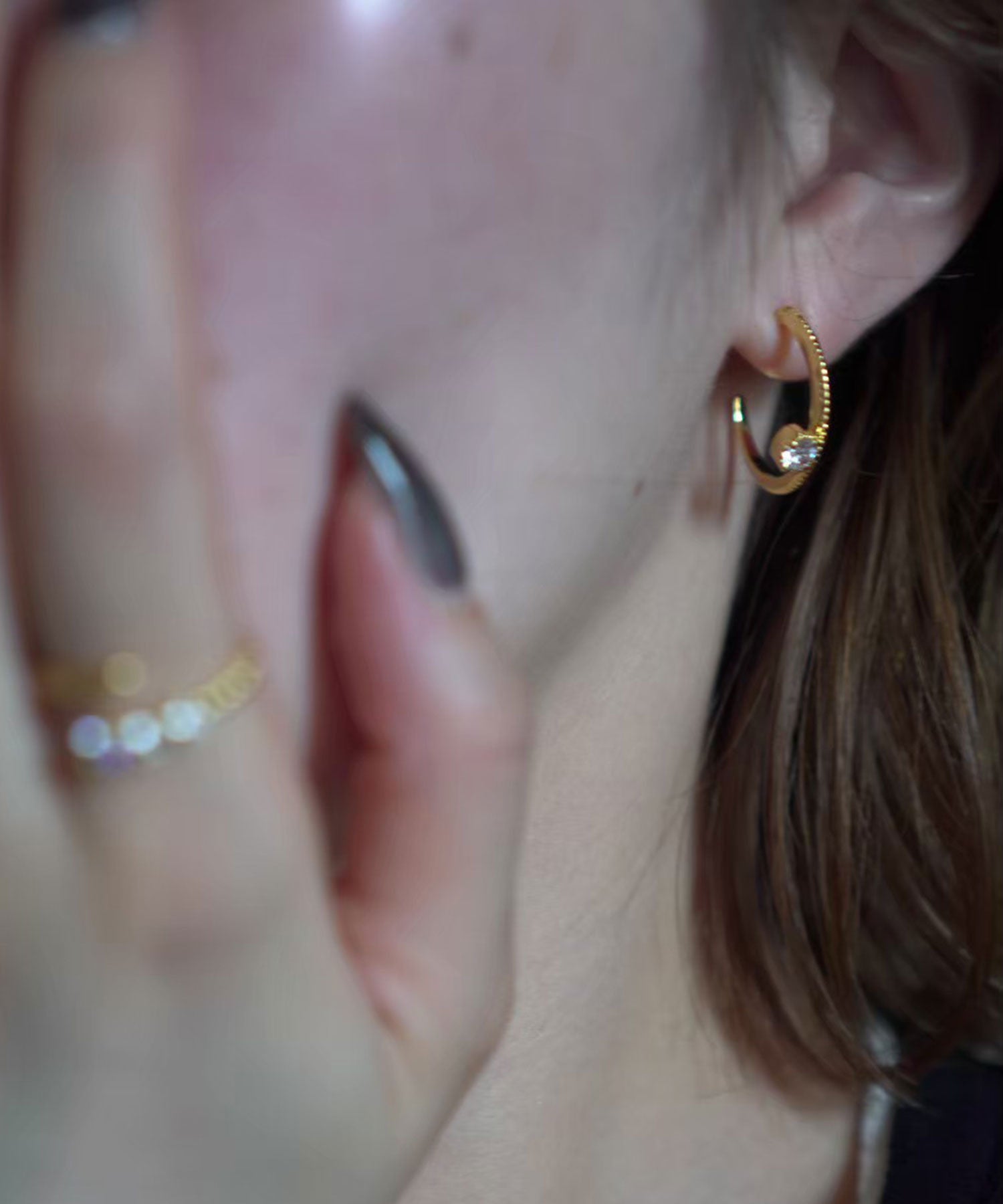 メタルジルコニアチタンポストピアス