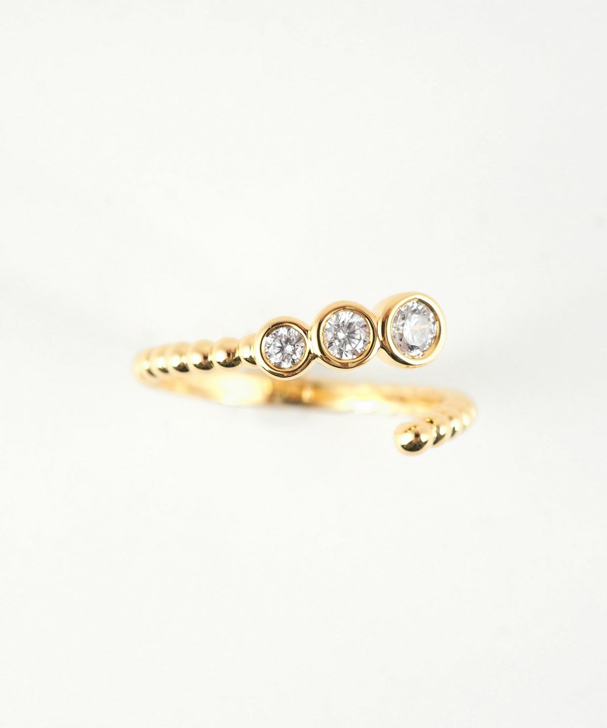 メタルキュービックジルコニアリング