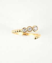 メタルキュービックジルコニアリング