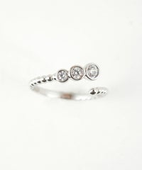 メタルキュービックジルコニアリング