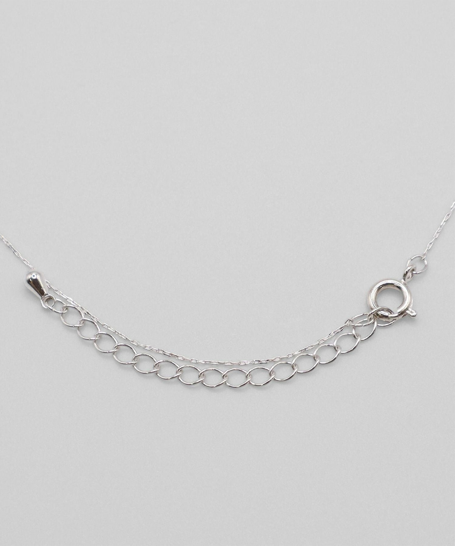 ブラックホワイトミックスストーンネックレス