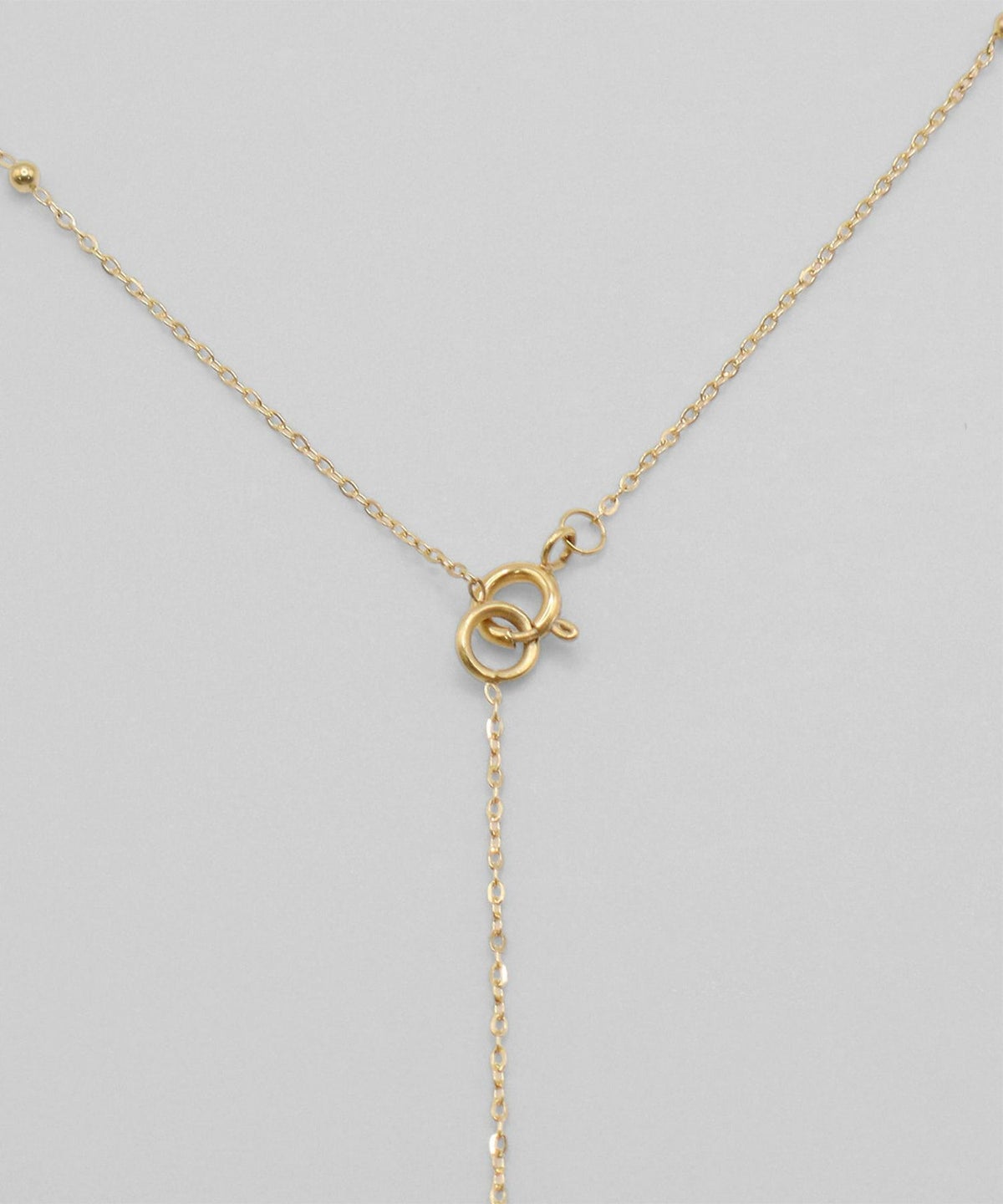 ステーションチェーンY字サージカルステンレスネックレス