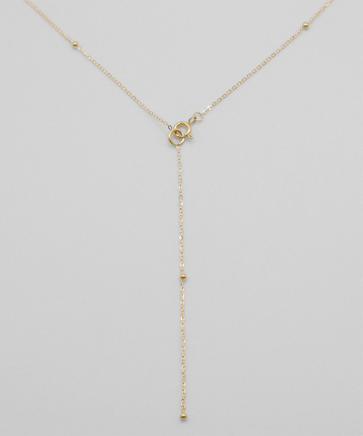 ステーションチェーンY字サージカルステンレスネックレス