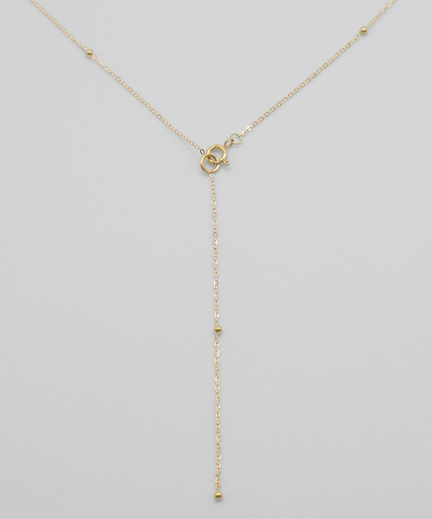 ステーションチェーンY字サージカルステンレスネックレス