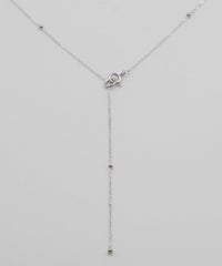 ステーションチェーンY字サージカルステンレスネックレス