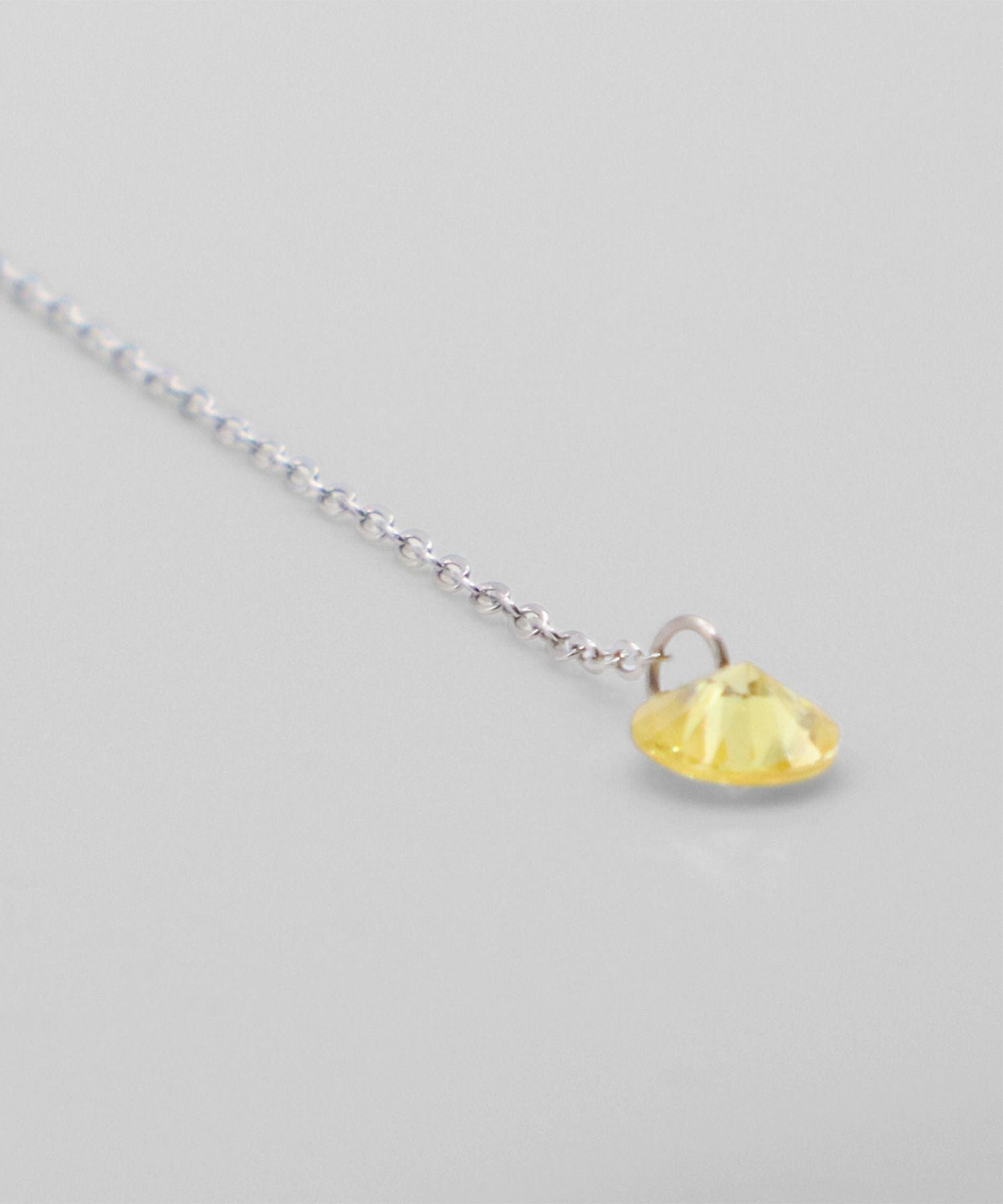 カラーストーンサージカルステンレスネックレス