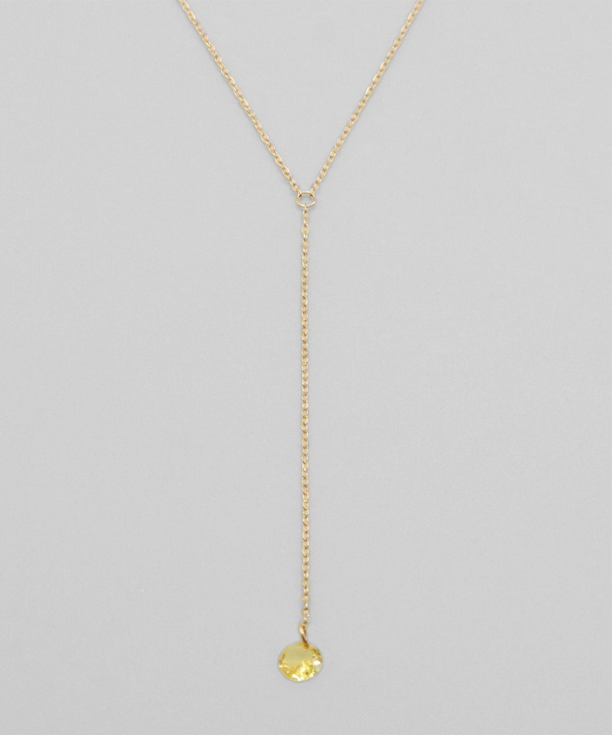 カラーストーンサージカルステンレスネックレス