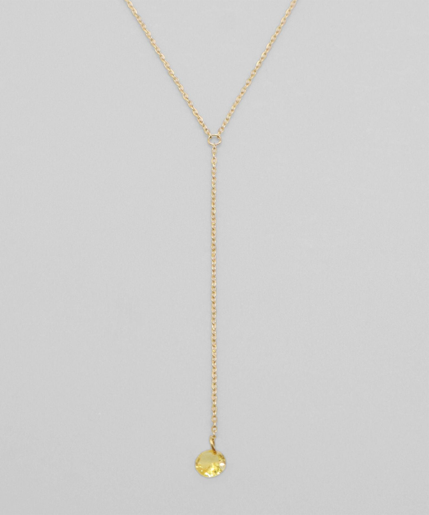 カラーストーンサージカルステンレスネックレス