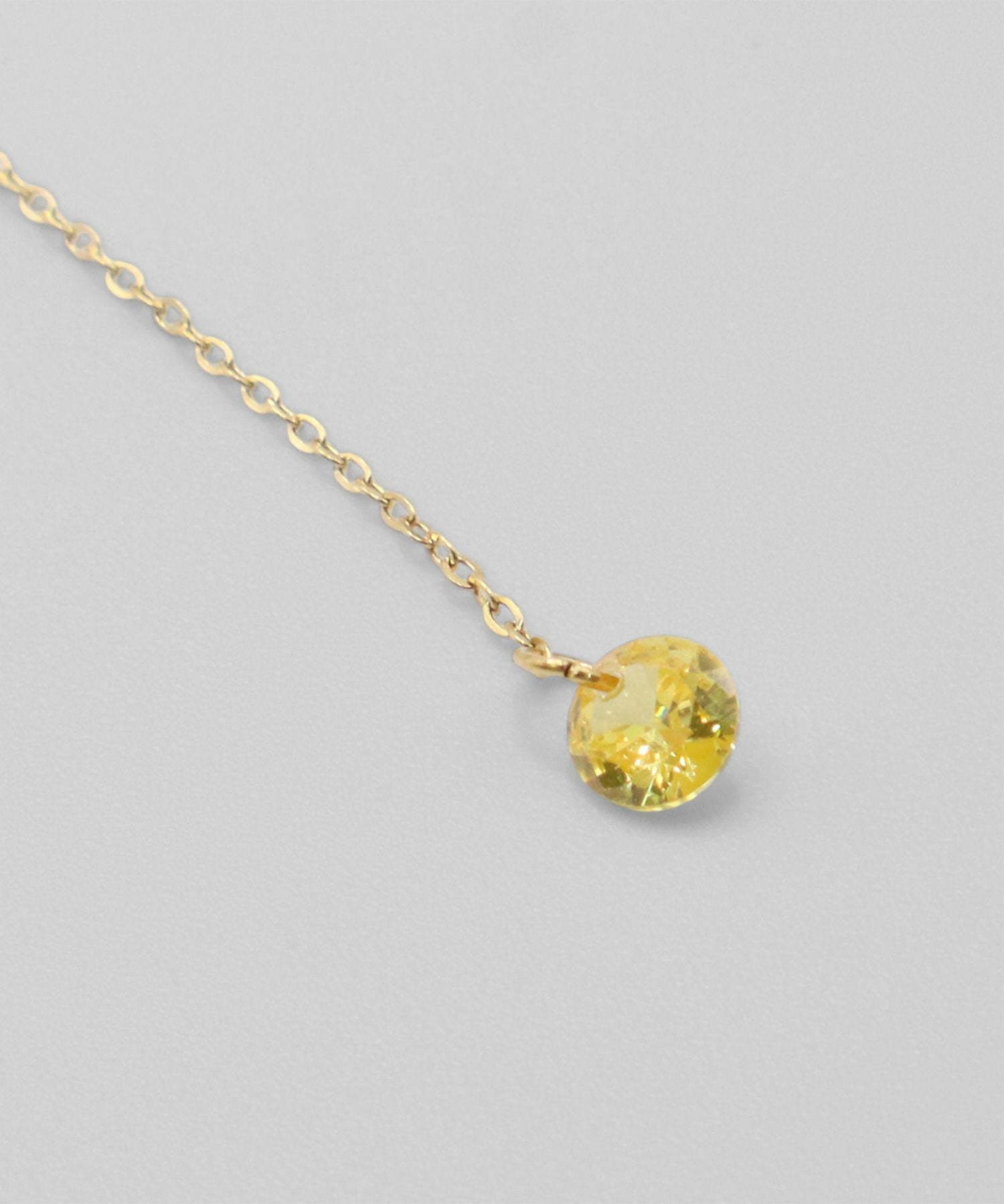 カラーストーンサージカルステンレスネックレス